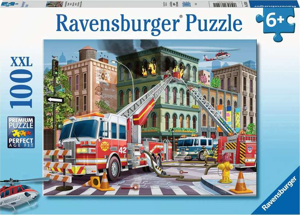 100 Piece Puzzle, Fire Rescue Truck