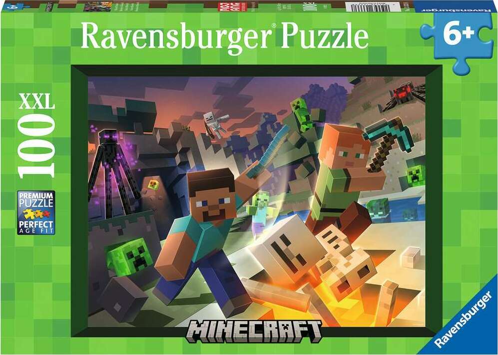 100 Piece Puzzle, Monster Minecraft