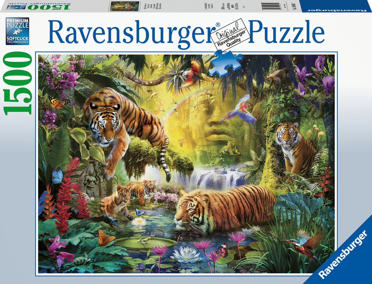 1500 Piece Puzzle, Tranquil Tigers