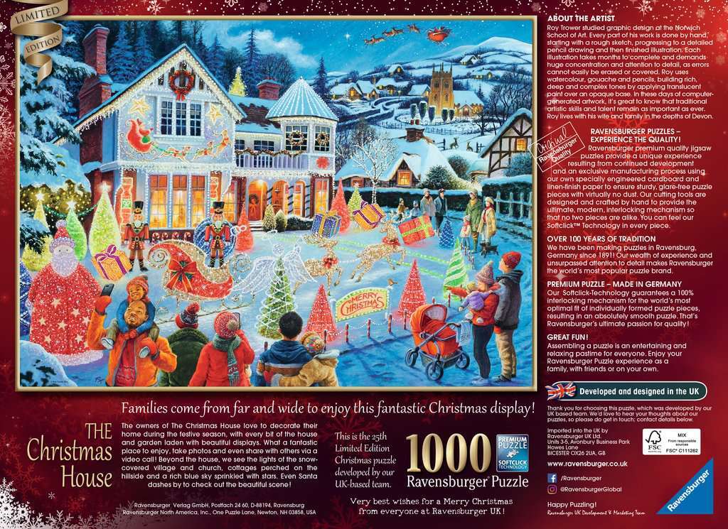 1000 Piece Puzzle, The Christmas House