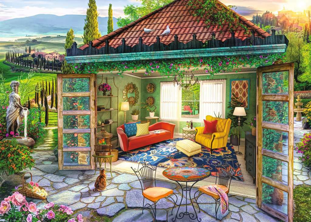 1000 Piece Puzzle, Tuscan Oasis