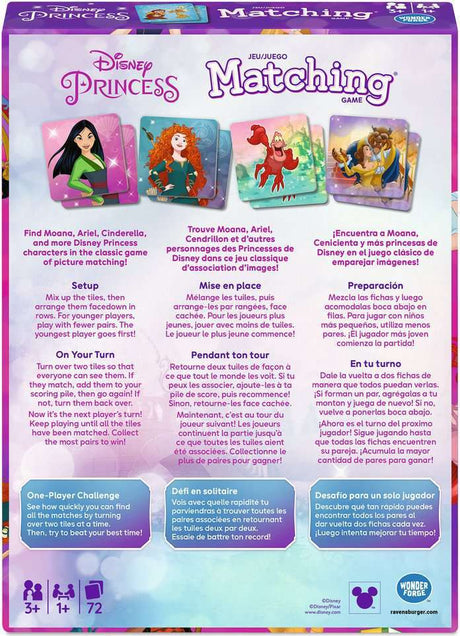 Princess Matching Game - Trilingual