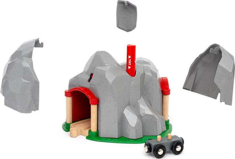 BRIO World Train Set Exploding Mountain Tunnel