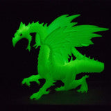 Glow-in-the-Dark Snow Dragon Figurine