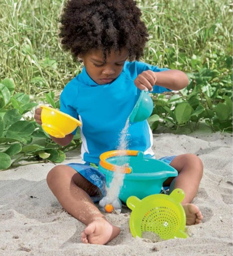 HABA sand bucket scooter