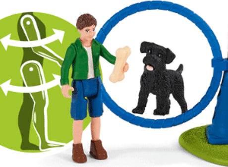 schleich Farm Life Puppy Agility Training