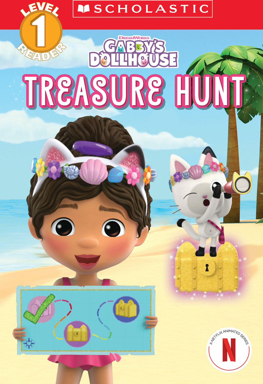 Gabby's Dollhouse: Treasure Hunt: Scholastic Reader Level 1