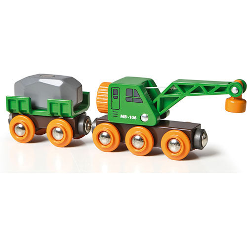 BRIO Clever Crane Wagon