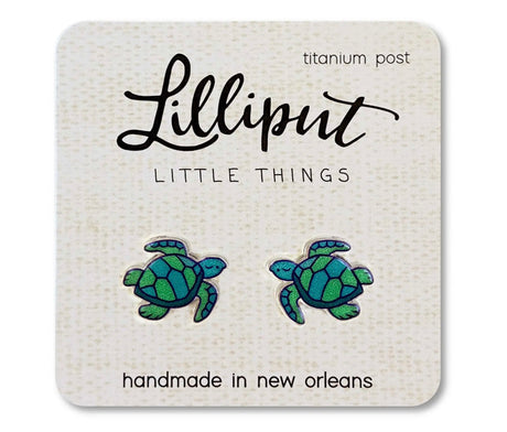 Sea Turtle Earrings Lilliput Little Things
