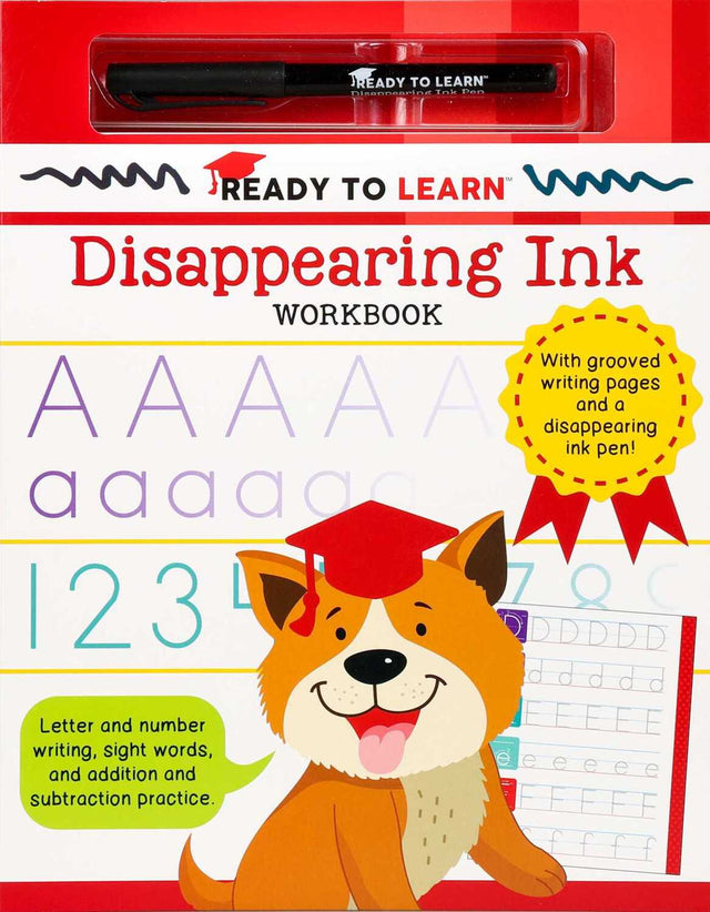 Ready to Learn Disappearing Ink Workbook: With grooved writing pages and a disappearing ink pen! Letter and number writing, sight words, and addition and subtraction practice
