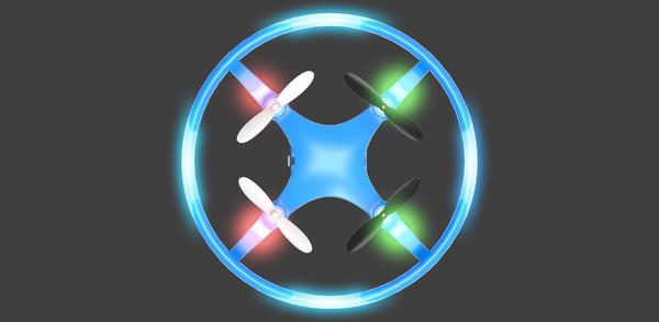 Sky Lighter Disc Drone - Blue
