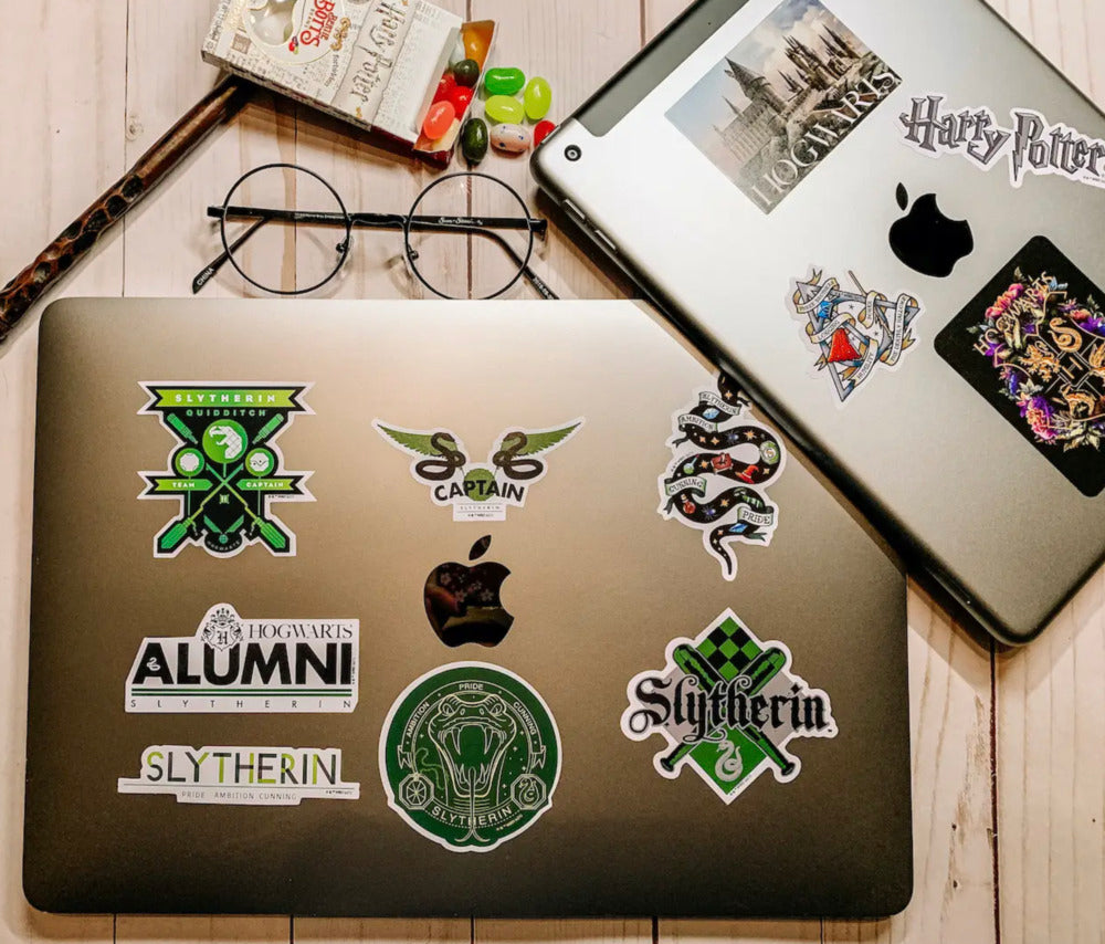 Set of 50 Harry Potter Vinyl Stickers - Slytherin