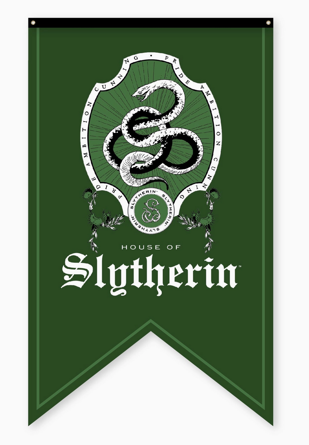 Slytherin Crest Banner Flag - 30" x 50"