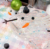 Melted Snowman Clear Putty Slime