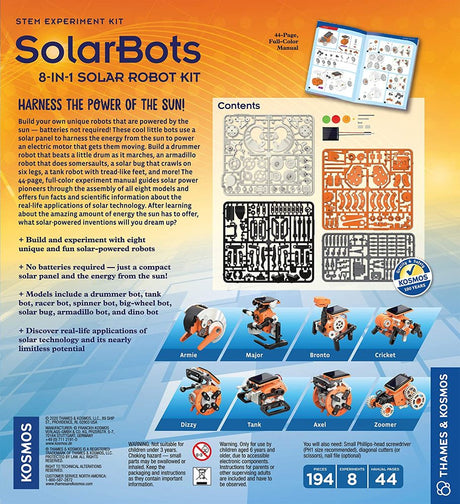 SolarBots 8 in 1 Solar Robot Kit