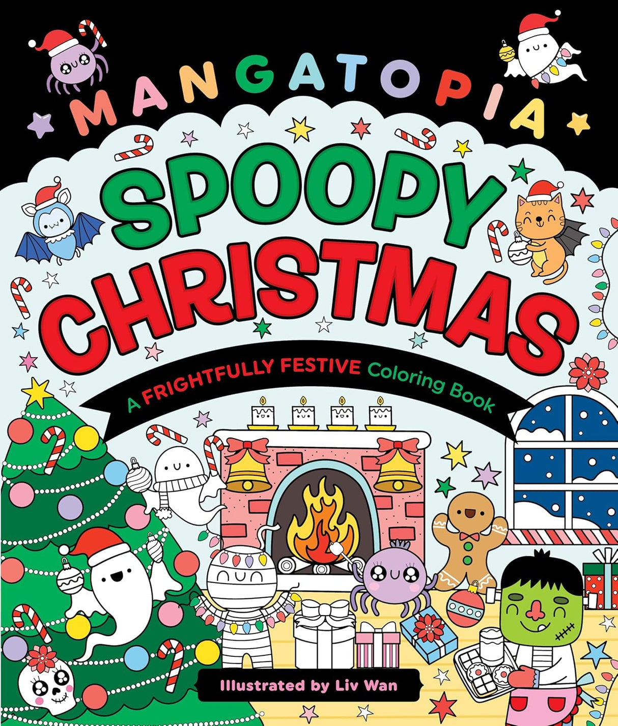 Mangatopia: Spoopy Christmas: A Frightfully Festive Coloring Book