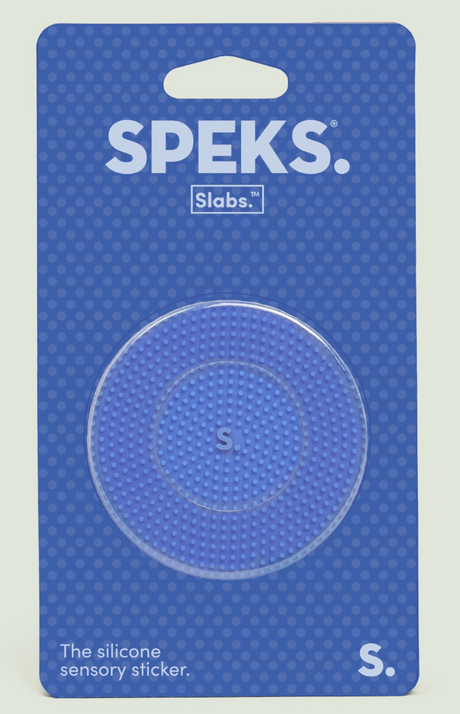 Speks Slabs Static Blue - Sensory Silicone Sticker