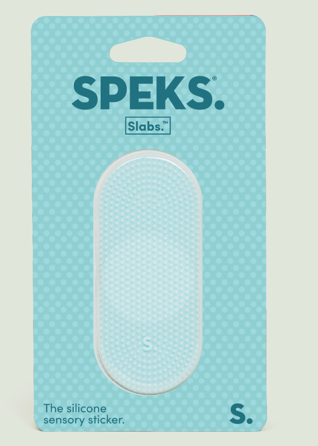 Speks Slabs Static Mint - Sensory Silicone Sticker