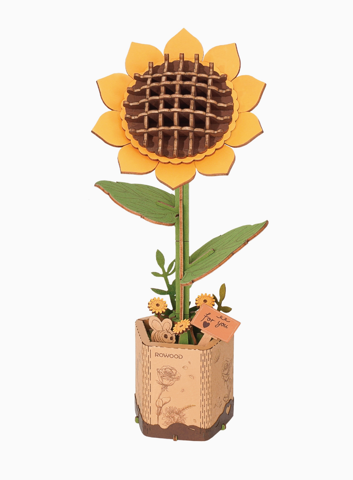 DIY Flower Wooden Puzzle - Sunflower