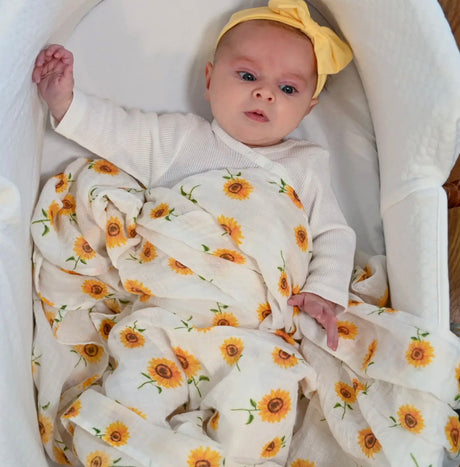 Muslin Swaddle - Sunflower Fields