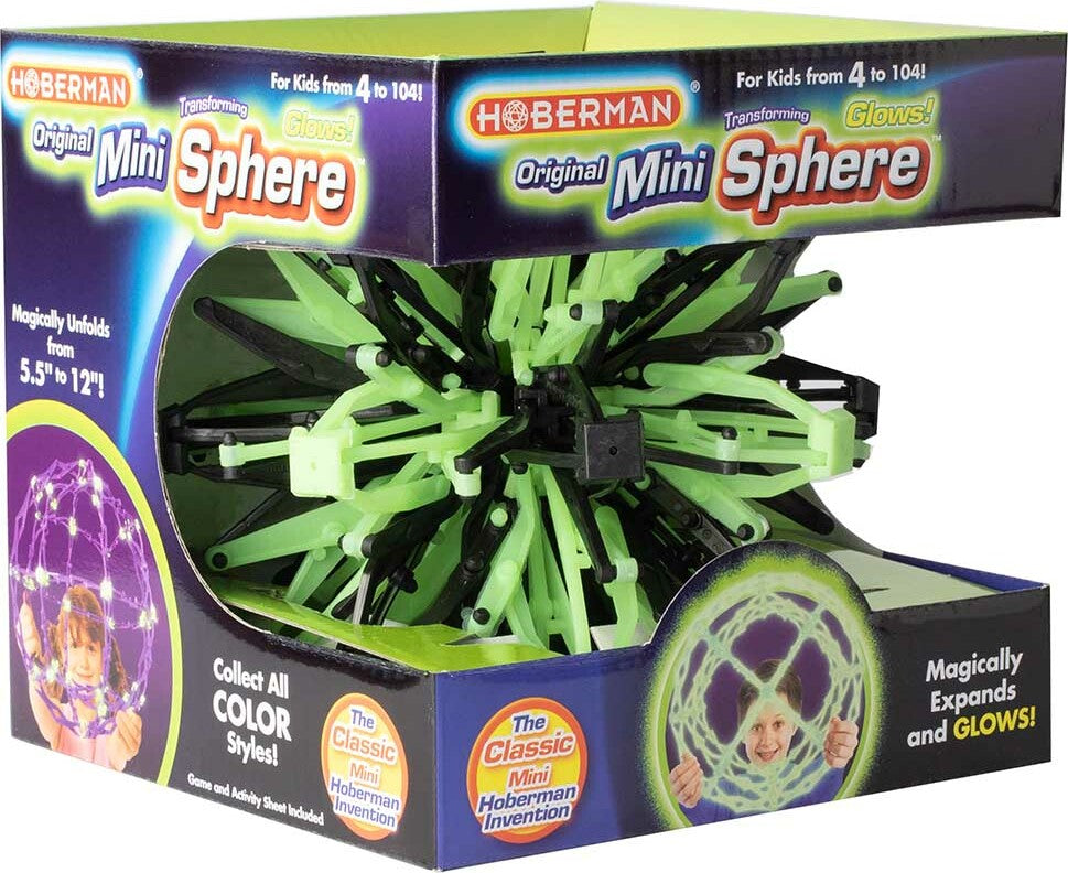 Hoberman Mini Firefly Sphere - Glow in the Dark