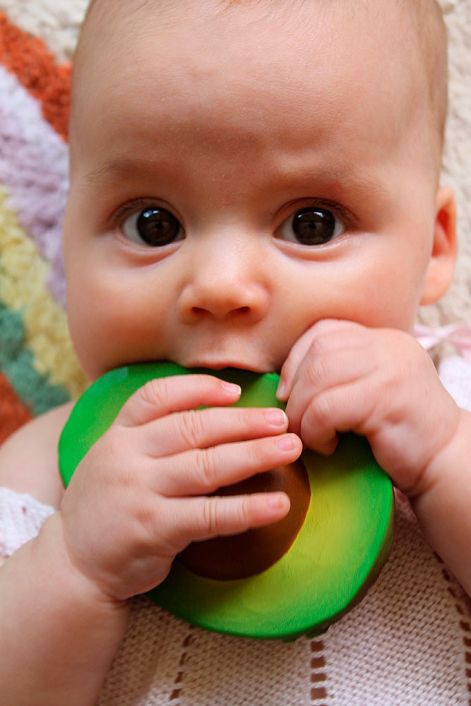 Arnold the Avocado Natural Rubber Teether