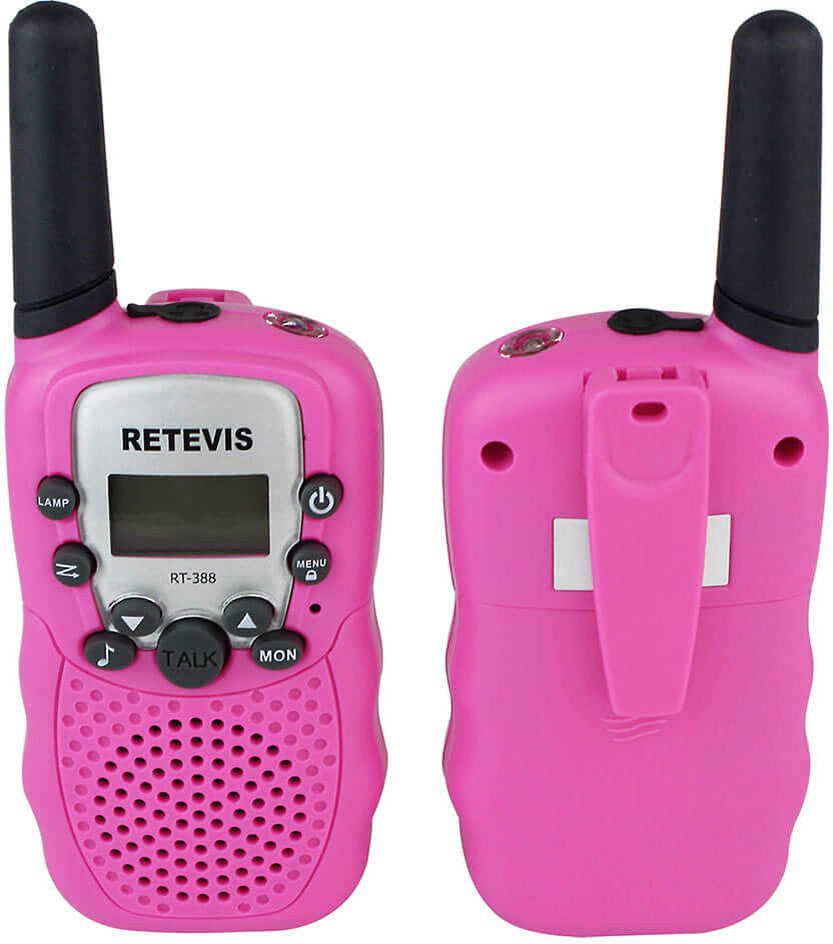 Retevis RT388 Walkie Talkies with Flashlight - Pink