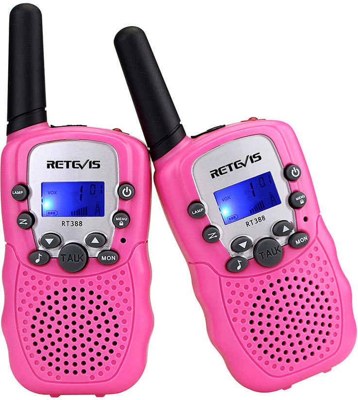 Retevis RT388 Walkie Talkies with Flashlight - Pink