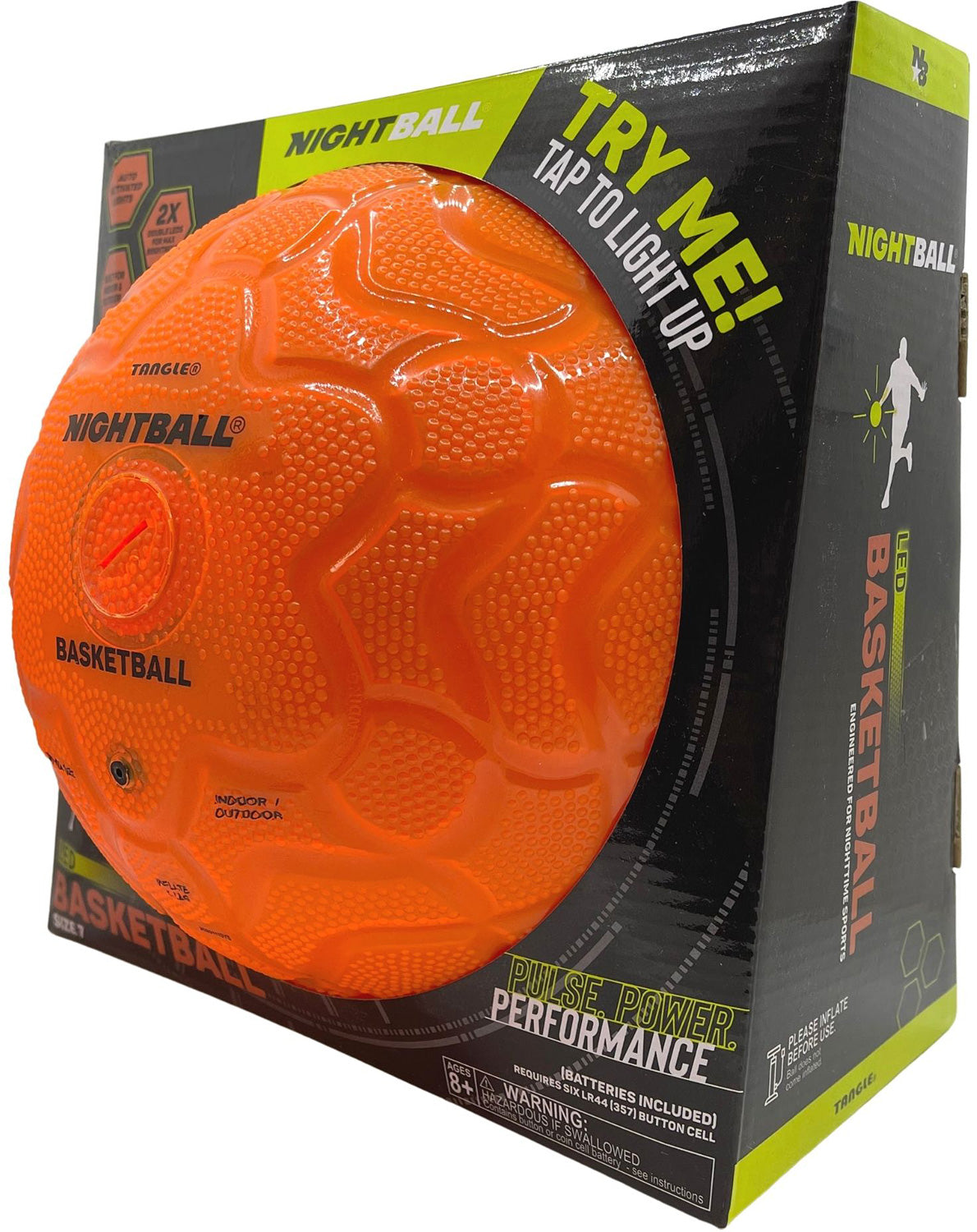 Tangle NightBall Basketball - Orange