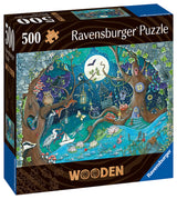 500 Piece Wooden Puzzle, Fantasy Forest