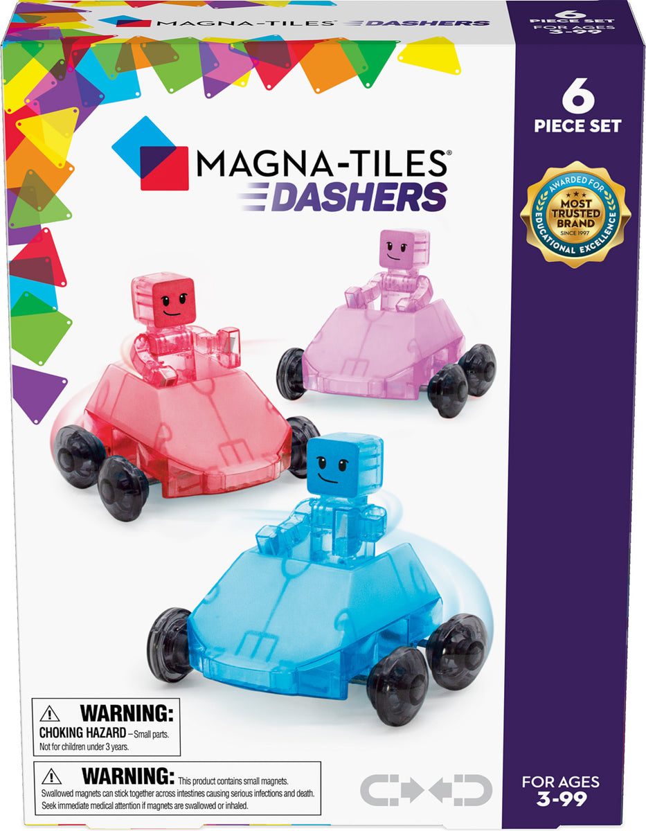 Magna-Tiles - Dashers 6-Piece Set - Hızlı Sürücüler 6 Parça I