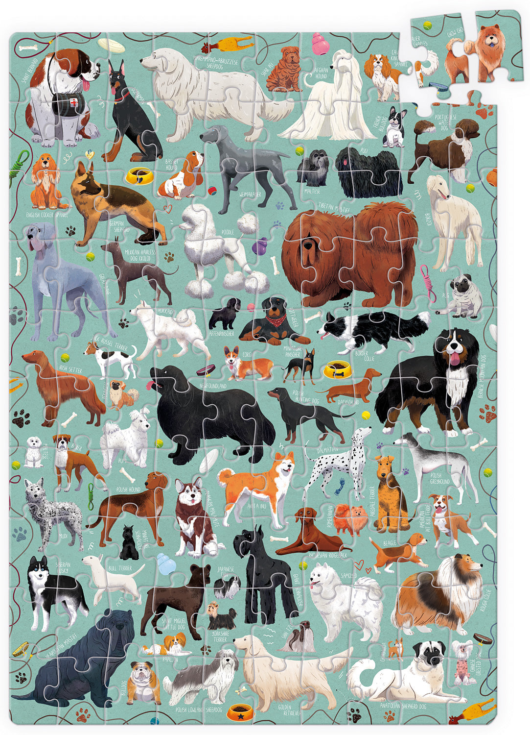 100 Piece Puzzle, PUZZLOVE Dogs