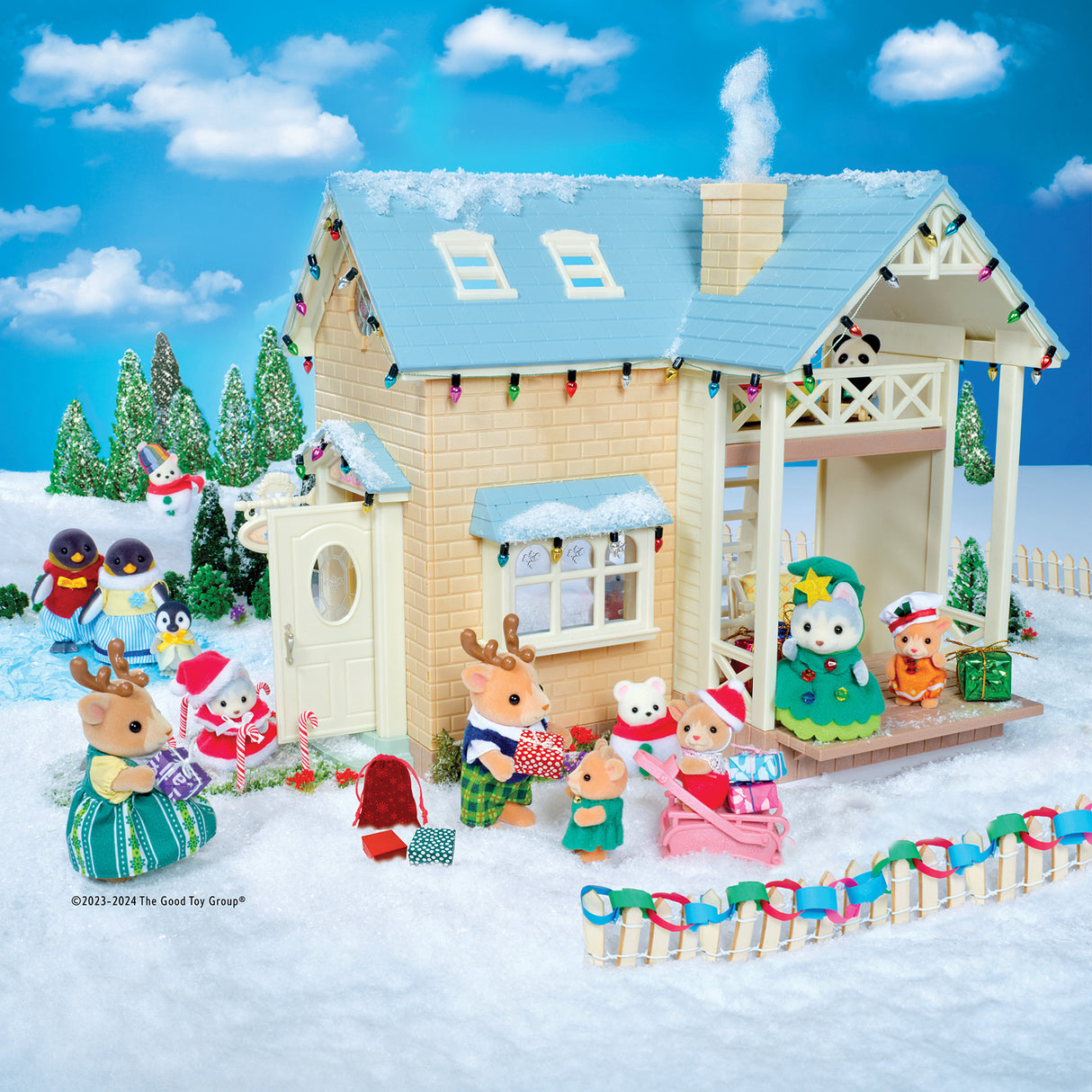 Calico Critters Happy Christmas Friends