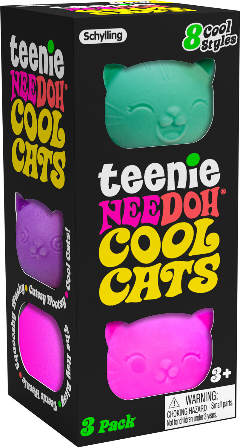 Teenie NeeDoh Cool Cats - 3 pk - Random Colors!