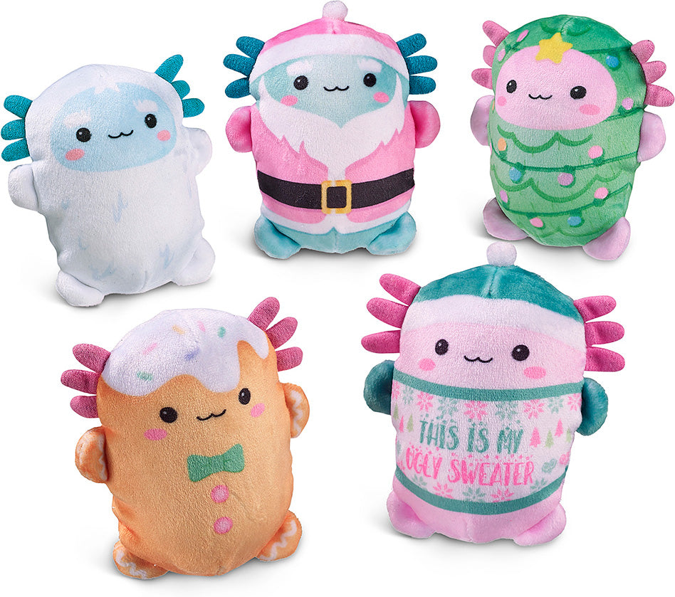 Bubble Stuffed Squishy Friends - A Very Axolotl Christmas