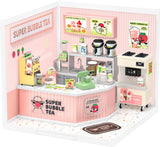 Super Creator Double Joy Bubble Tea DIY Miniature House Kit