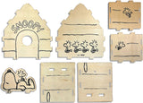 OOLY x PEANUTS: Color-In' Wooden Bird House Kit