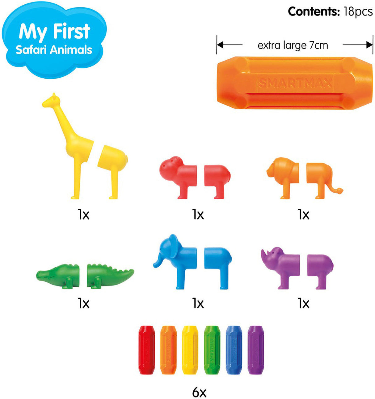 SMARTMAX® My First Safari Animals Smart Toys and Games