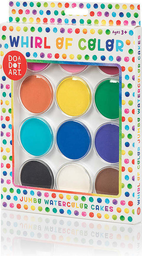 Whirl of Color Jumbo Watercolor Cakes