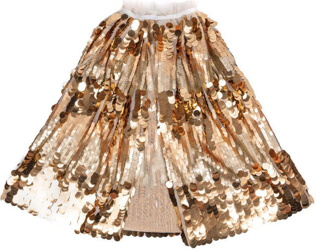 The 5th Avenue Paillette Gold Cape, Size 4/6