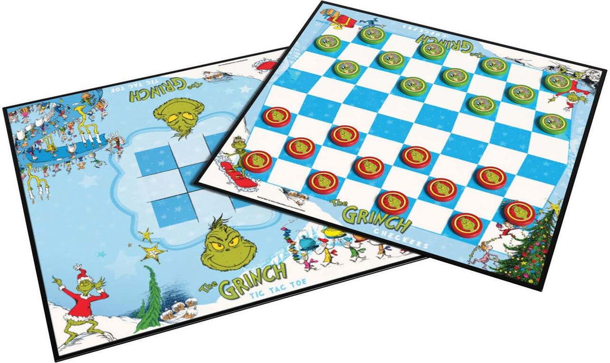 The Grinch Checkers and Tic Tac Toe Tin