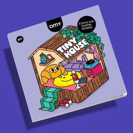 Cozy Art Tiny House Coloring Notebook