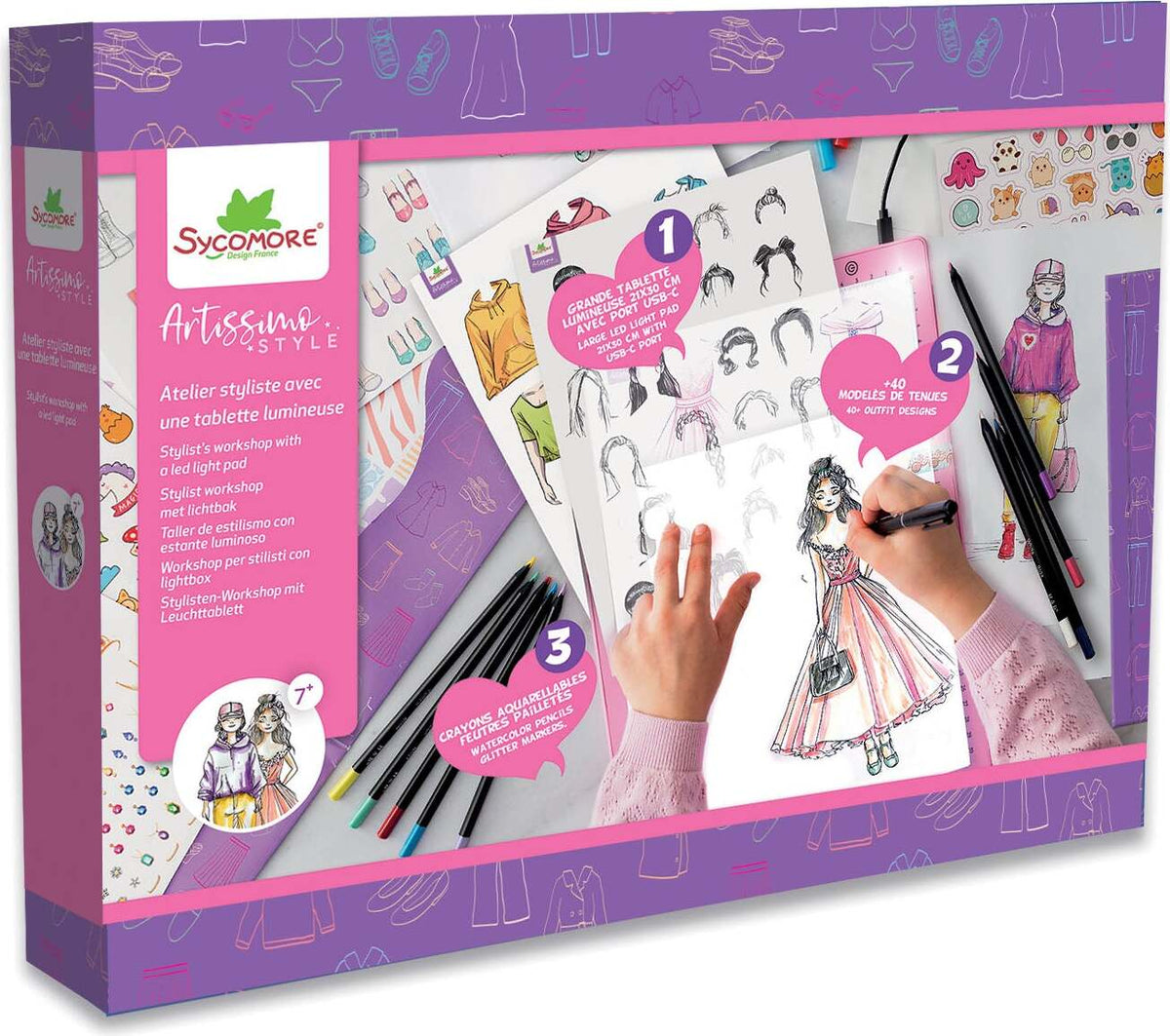 Sycomore Stylist's Workshop with LED Light Pad