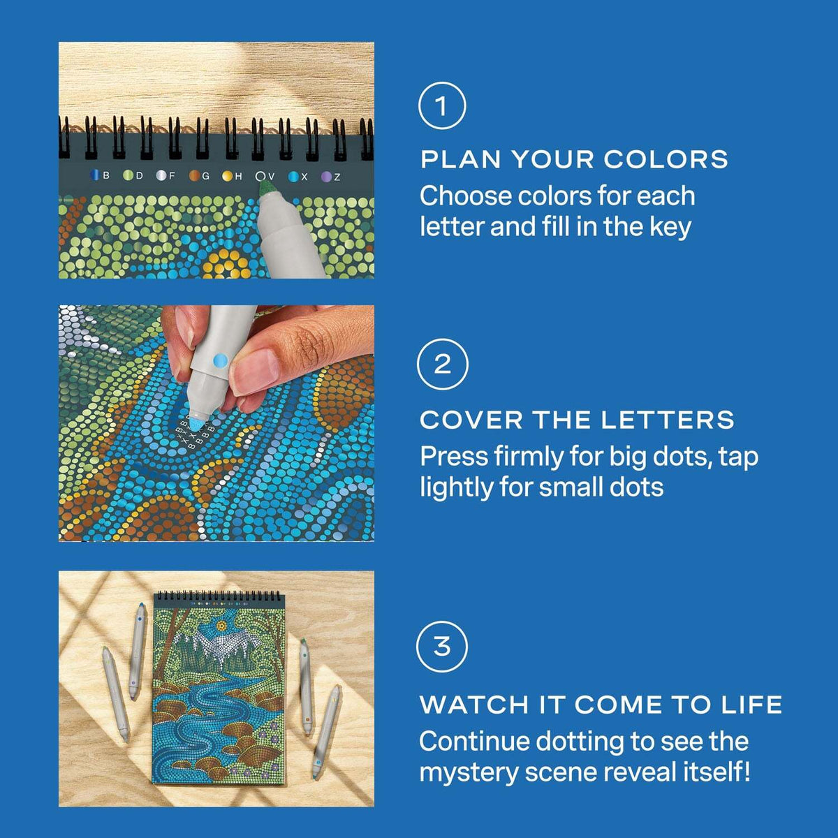 Lifelines FlowArt Dot-By-Letter Metallic Ink - Majestic Earth