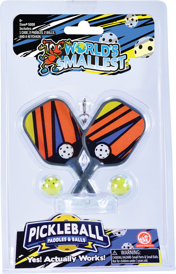 World's Smallest Pickleball Paddles & Balls