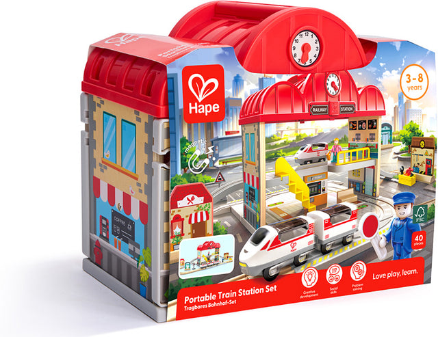 Portable Train Station Set Hape