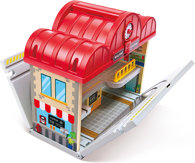 Portable Train Station Set Hape