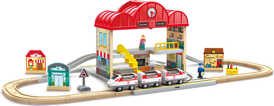 Portable Train Station Set Hape