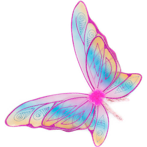 Glitter Rainbow Wings - Hot Pink