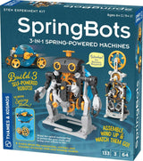 Springbots: 3-in-1 Spring-Powered Machines